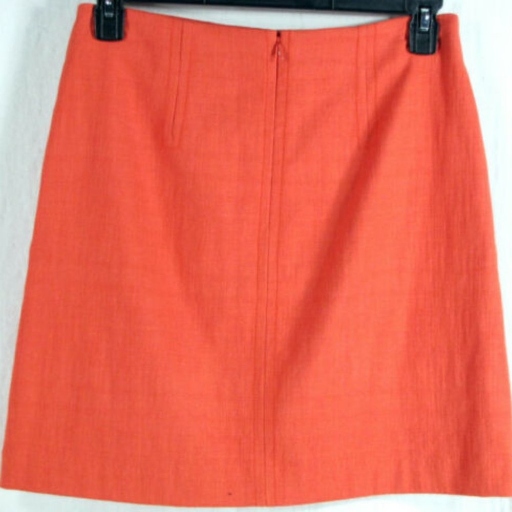 Ann Taylor LOFT Orange Short Mini Skirt
